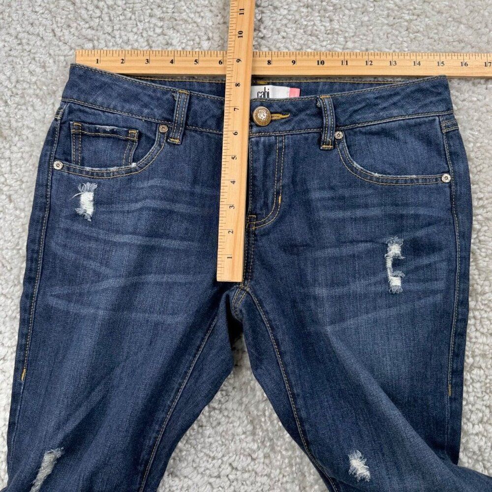Cabi Slim Boyfriend Distressed Jean Raw Hem - Picture 7 of 9